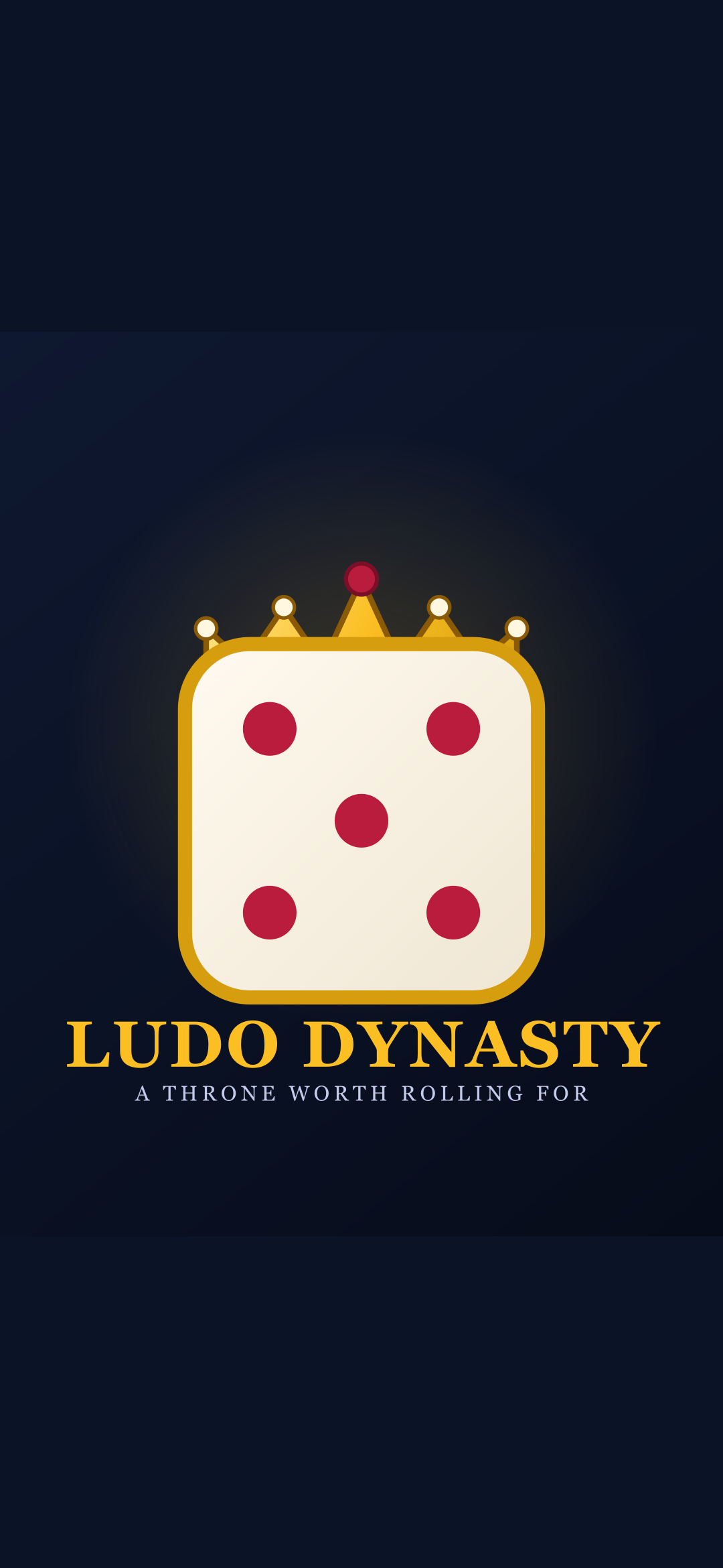 Ludo Dynasty app opening screen